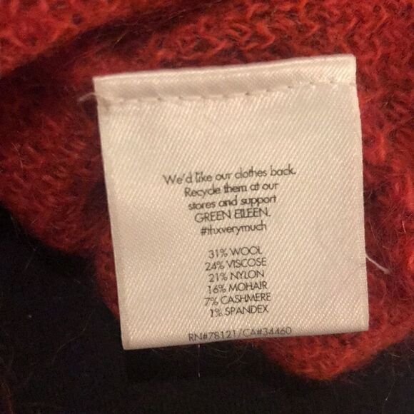 Eileen Fisher Open Front Cardigan Wool Mohair - Picture 9 of 9